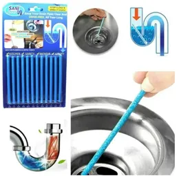 Blue sani stick keep drain clear and block free / kitchen bathtub drain cleaner