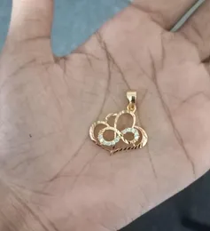 Gold plated HEART shaped pendent