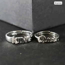 Romantic King & Queen Couples Ring Set with Gift Packaging