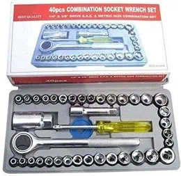 40 Pcs Combination Socket Wrench Set
