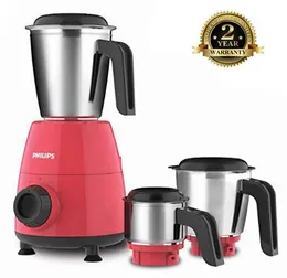 Philips Mixer Grinder – HL7505/02 | 500W, 3 Jars, Strawberry Colour