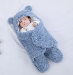 Baby Sleeping Bag Pajama Newborn Soft Winter Thickened Fleece Lining Cotton Infant Sleepwear