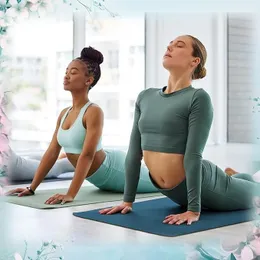 Yoga Mat – Non-Slip Exercise Mat for Women & Men | 0.4cm TPE Eco-Friendly Workout Mat with Carry Strap for Yoga, Pilates