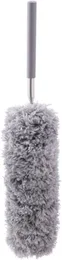 Microfiber Feather Duster with Adjustable Extension Pole – Telescopic Bending Duster Brush for Car Interior & Household 