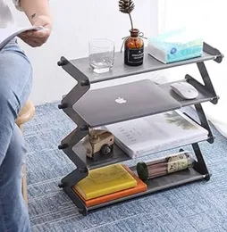 Z-Shaped Plastic Shoe Rack 4 Tier