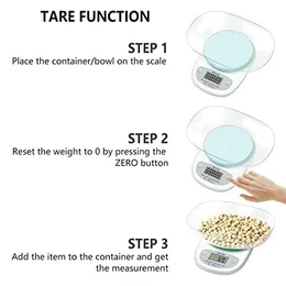 Digital Kitchen Scale with Plastic Bowl with warranty