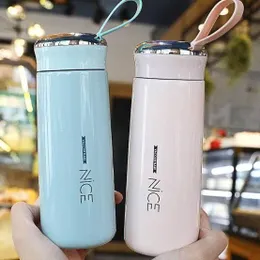 Nice Vacuum Hot/Cold Water Tea Coffee Flask 400ml (Random Color) (NS).