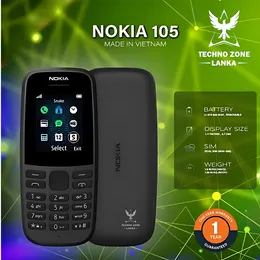 Nokia 105 phone Dual Sim 4th Edition With Warranty Long Battery Life Durable Button Keypad Button phone