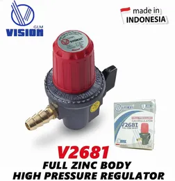 Vision V2681 High Pressure Gas Regulator Full Zinc Body - Made in Indonesia