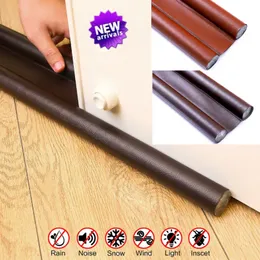 Noise Pest Dust Isolation Waterproof Door Bottom Seal Strip Leather Draft Blocker Guard 3 Kit