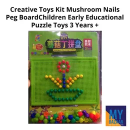 Creative Toys Kit Mushroom Nails Peg Board Children Early Educational Puzzle Toys 3 Years +.
