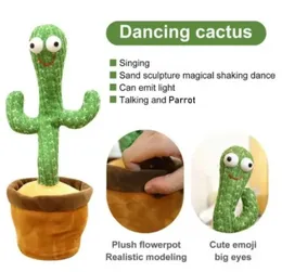 Dancing cactus plush toys music luminicent singing dancing