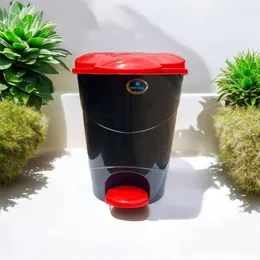 Trash Can Modern Round Foot Pedal Bin Hight Quality Plastic