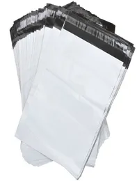 50 Pieces Medium 23cm x 33.5 + 5cm size Perfect Medium Poly Mailer White Flyers Bundle of Self-seal Adhesive bags Storag