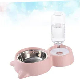 Pet Dual Water Food Feeder Feeding Bowl for Cat and Dog Automatic Pet Feeders USB Water Dispenser Water Dispensers Auto 