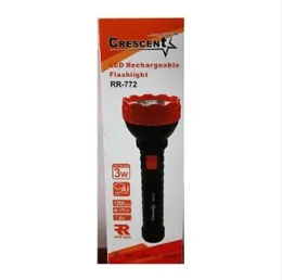 Crescent Rechargeable LED Flash Light Torch RR-772