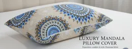 Luxury Mandala Pillow Cover made of premium fabric. 2 Pcs SIZE - 23.5" X 15.5"