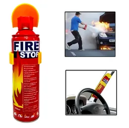 Fire Extinguisher Spray with Stand – Firestop Safety Spray (Red, 500ml) for Home & Office Protection