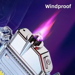 Electric Lighter Rechargeable USB C, Dual Arc Lighter with COB Light, IP56 Waterproof Plasma Lighter for Outdoor Camping