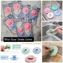 3Pcs Floor Drain Cover – Silicone | Anti-Clog & Flexible Design