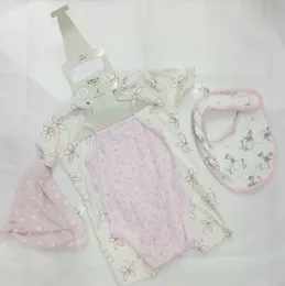 Baby 4-in-1 Suit Set Pale Flower Design