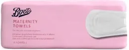 Boots Maternity Towels - Pack of 30 - Ultra-Soft, Highly Absorbent, Gentle for Postpartum Care.