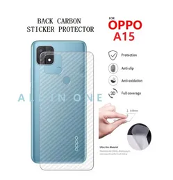 Ultra Thin Transparent Carbon Fiber 3D Back Skin Protective Sticker for Oppo A15