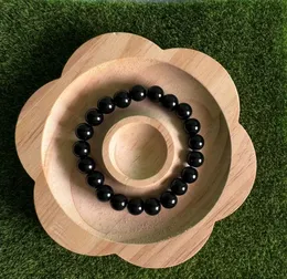 Stretch Black Glass Beads Bracelet for Boys & Girls, Durable Glass Beads Bracelet for Boys Girls, Perfect Gift Idea