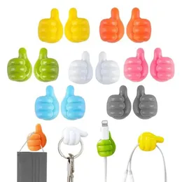 ATESMO Silicone Thumb Hooks, Colorful Silicon Thumb Hook for Hanging, Creative Self Adhesive Thumb Hook, Multifunctional