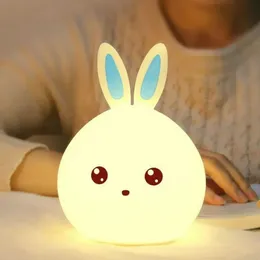 Rechargeable Cute Bunny Night Lamp