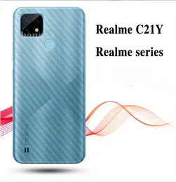 Ultra Thin Transparent Carbon Fiber 3D Back Skin Protective Sticker for Realme C21Y