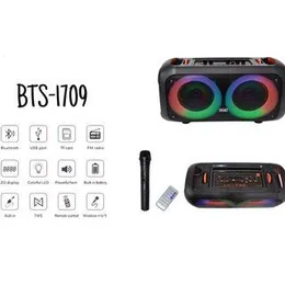 BTS - 1709 DYNAMIC Clean & Big Sound Party Box Outdoor With Wireless Mic