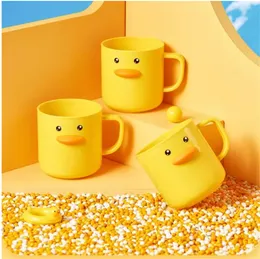 Cute Creative Cartoon Children's Little Yellow Duck Mouthwash Cup, Household Plastic Brushing Cup & Drinking Cup, Festiv