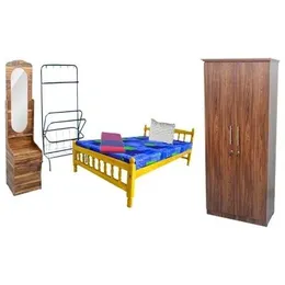 Complete Bedroom Set – Attoniya Single Bed, Kingstra Mattress & More (Free Gifts Included!)