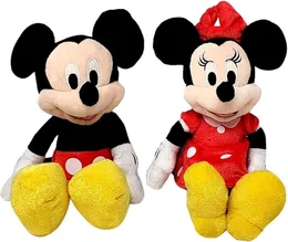 Premium 25cm Mickey Mouse Soft Toy 2PCS Cuddly Stuffed Animal for Kids Playtime Bedroom Decor Gift, High Quality Toy