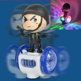 kids toys police balance car 360Rotate music lighting toy