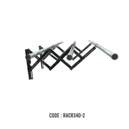 SS RETRACTABLE CLOTH DRYING RACKS W/POLE 340-2