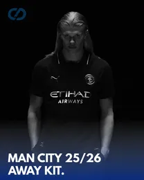 Manchester City Third Kit 25/26 Jersey for Men L,XL Official Replica Football Sports Jersey Black T-Shirt