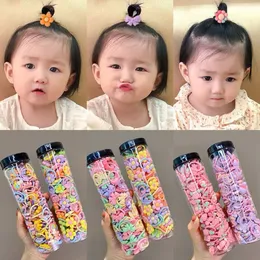 60 Pcs Baby Hair Ties for Toddlers Kids and Girls with 10 Cute Colors - Mini Seamless Elastic Hair Bands Small Ponytail 