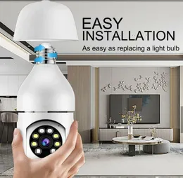 HD 1080P WIFI Camera Wireless Light Bulb Camera LED Night Vision Smart Home Security Camera E27 Connector Remote Monitor