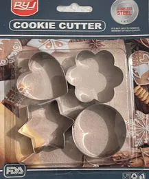 Christmas Cookie Cutter & Pastry Cutters Set – Star, Heart, Flower & Circle Shapes