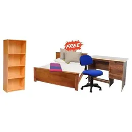 Complete Bedroom & Office Furniture Set – Box Bed, Quilt Cover & More (Free Gifts Included!)