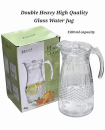 Heavy Quality Glass  Water Jug