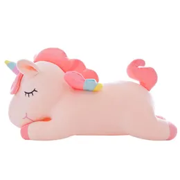 Premium 60cm Sleeping Unicorn Large Soft Toy 1PCS Cuddly Stuffed Animal for Kids Playtime Bedroom Decor Gift, High Quali