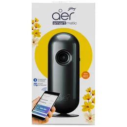 Godrej aer Smart Matic - BLUETOOTH ENABLED Automatic Air Freshener Kit, Alive 225ml (134g) & Automatic Air Freshener Ref