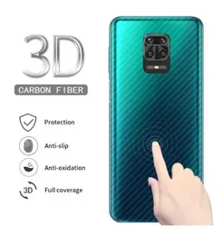 Clear Slim Carbon Fibre Transparent Protective Back Sticker for Redmi Note 8