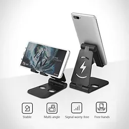 Mobile Phone Desktop Folding Stand Suitable For IPAD Tablets Charging Base Adjustable Stand