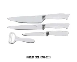 4PCS KITCHEN KNIFE SET WHITE AR-2221