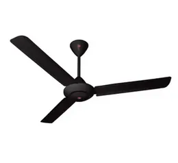 KDK Y56RC Ceiling Fan Black 56 Inch 3 Aluminum Blades 79W 275 RPM 5 Speed Regulator