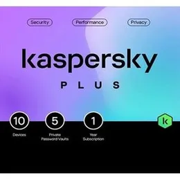 Kaspersky Plus (Internet Security) 2025 (1 Year, 10 Devices) [GLOBAL KEY]
